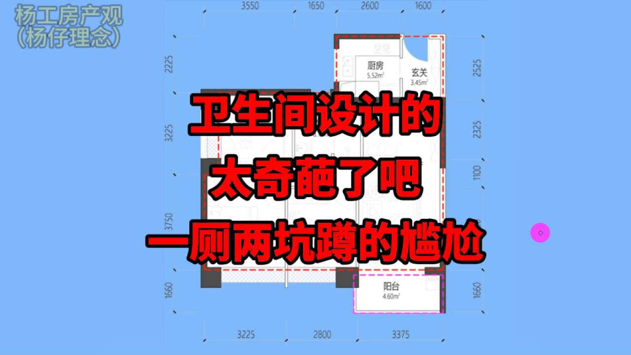 真的不害臊吗?很多人第一次见这种户型,卫生间设计很奇葩