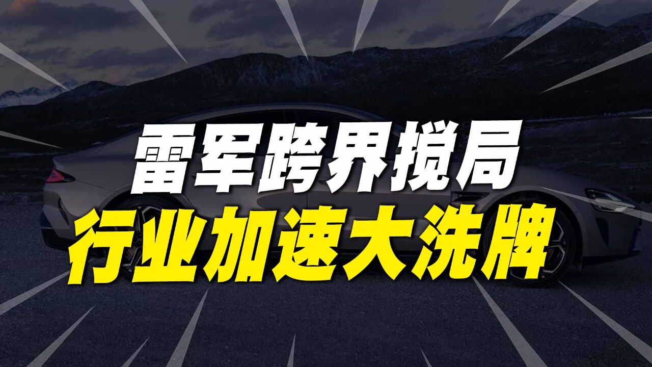 雷军跨界搅局!小米汽车发布会秒变拍卖会,行业加速大洗牌?