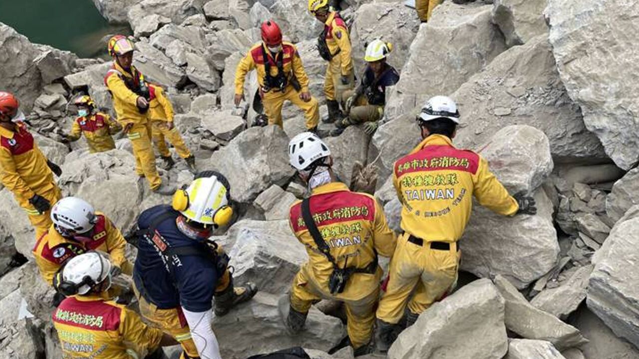 花莲地震救援持续进行,太鲁阁公园砂卡礑步道是重点