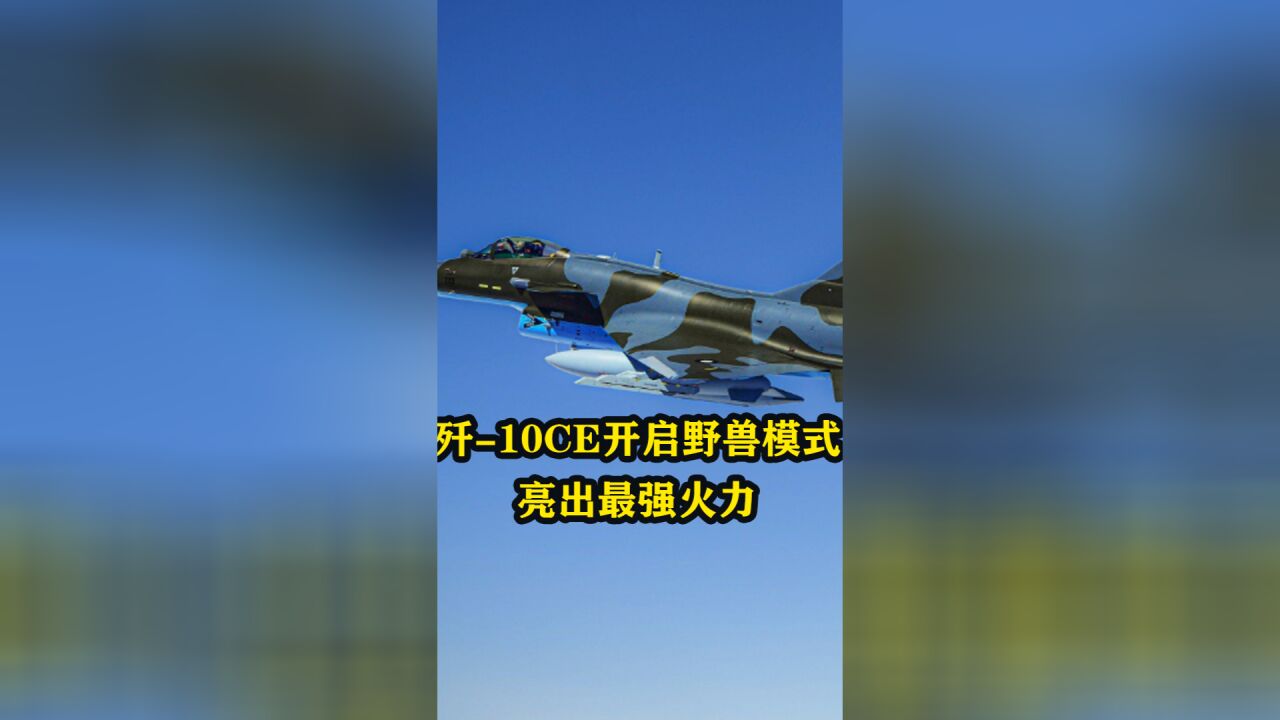 歼10CE开启野兽模式,亮出最强火力,几国空军司令久久不愿离去