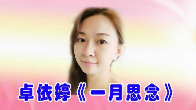 卓依婷一首《一月思念》,如痴如醉,才高貌美,歌声优美动听