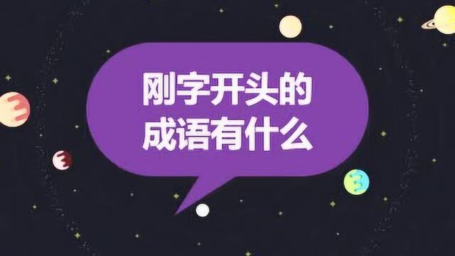 刚字开头的成语有什么