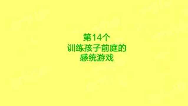 感统训练之第14个训练前庭觉的感统游戏秋千四