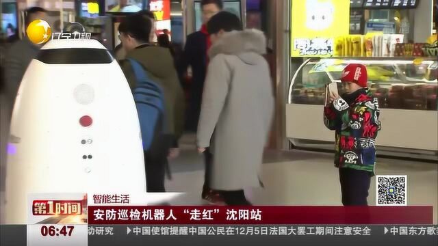 安防巡检机器人“走红”沈阳站