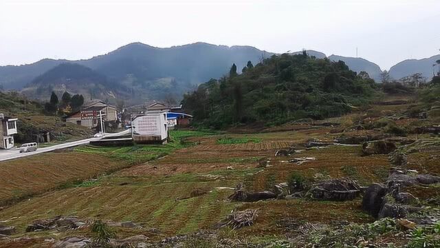 走进大四川广安,来看看邻水县梁板乡,在山中间