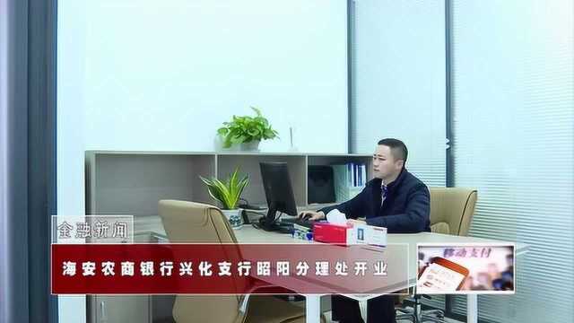 海安农商银行兴化支行昭阳分理处开业