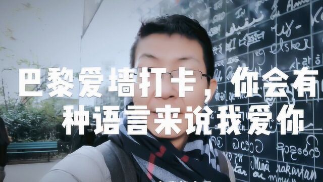 巴黎爱墙打卡,你会有几种语言来说我爱你