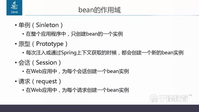 扣丁学堂java视频教程 03 bean的作用域