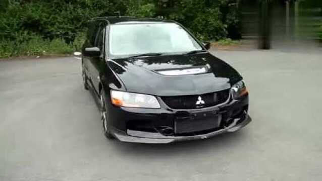 实拍黑色三菱EVO9Wagon