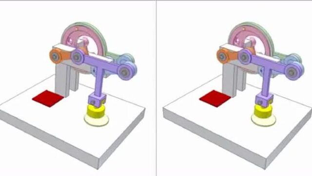 这样的曲柄摇杆机构还是第一次见,设计巧妙实用,看看其工作原理