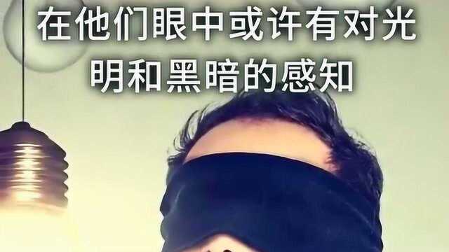 盲人的世界是一片黑色,还是连黑色也不存在呢?今天我们来看看准确的答案.