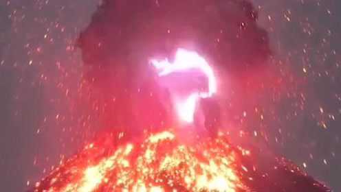 现存世界上最大的活火山,爆发的这一刻天雷勾动地火,场面太壮观!! - 腾讯视频