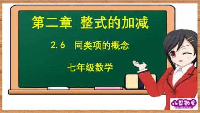 第27讲 七年级数学 同类项的的概念