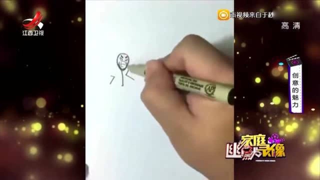 几个字就可以画出中国四大名著出来!真的是高手在民间啊!