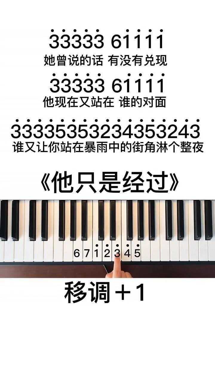 他只是经过右手简谱教程超级简单