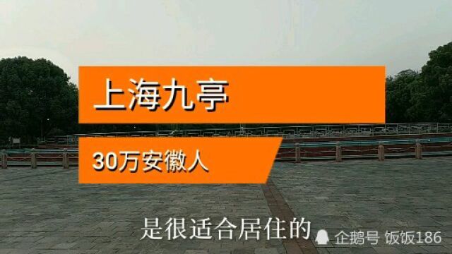 上海九亭安徽人聚集地,有30万人,为什么安徽人喜欢扎堆九亭?