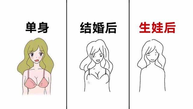 女生不同年纪“穿文胸”的区别,画的太形象了!哈哈哈