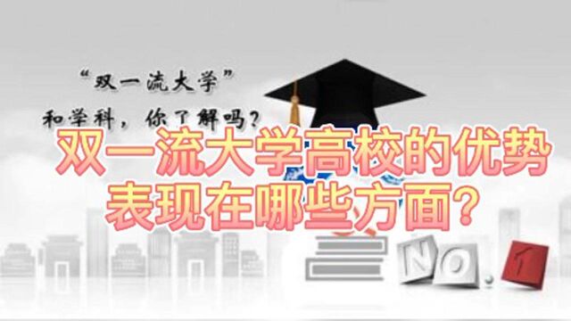 双一流大学的优势表现在哪些方面?