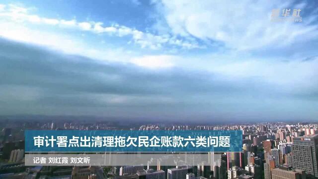 审计署点出清理拖欠民企账款六类问题