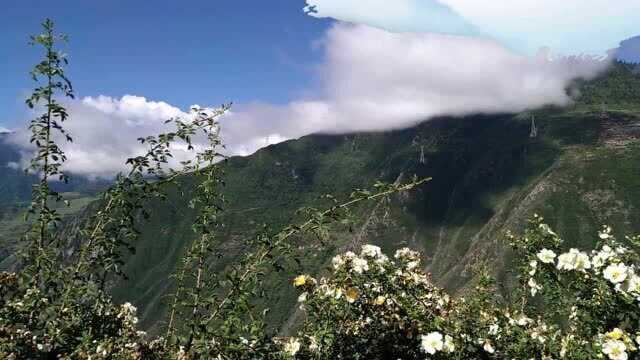 【延时摄影】阿坝黑水县的蓝天白云与高山!手机拍摄