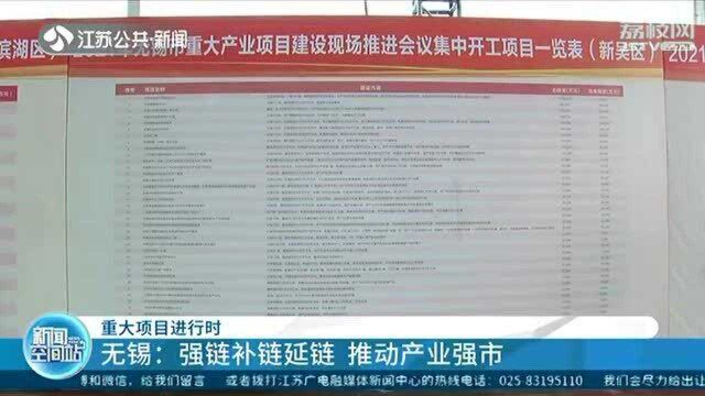 重大项目进行时 无锡:强链补链延链 推动产业强市