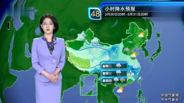 中雨+大雨+大到暴雨;大范围降雨来了,未来三天,天气预报