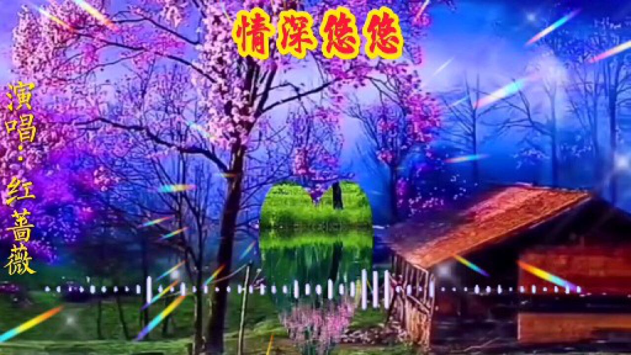 红蔷薇一首情深悠悠多少柔情多少忧愁天涯相望几度春秋