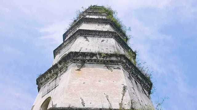 长寿区文峰塔,建于清同治年间,沿塔内部可以步行至塔顶