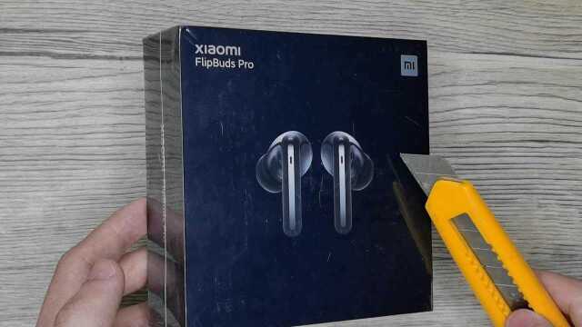 开箱小米降噪耳机FlipBuds Pro更换耳塞,外观对比Air 2 Pro