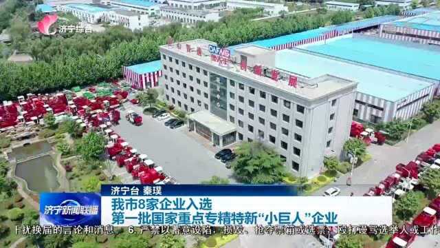 我市8家企业入选第一批国家重点专精特新“小巨人”企业