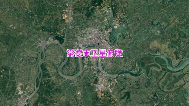 湖南省岳阳市卫星俯瞰