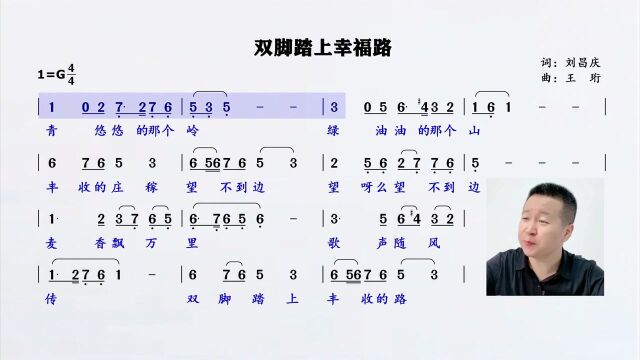 经典金曲《双脚踏上幸福路》简谱领唱练习,还记得那个牛百岁吗?#“知识抢先知”征稿大赛#