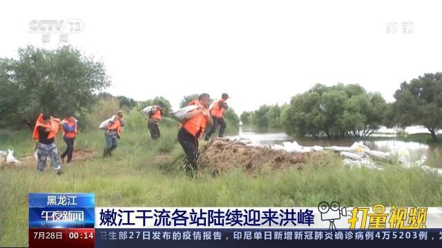 降雨+上游来水+尼尔基水库加大放流!嫩江干流各站陆续迎来洪峰