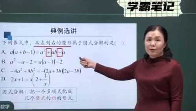 #中国人,真拼!#初二数学辅导 第2542讲:整式的乘法与因式分解知识讲解 问题剖析