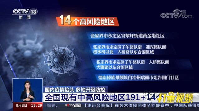 河南尉氏县7地升为高风险,全国现有中高风险191+14个