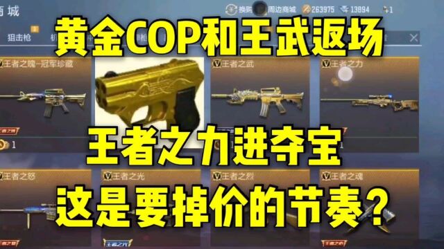 黄金COP和王武返场!王者之力进夺宝?这是要掉价的节奏?