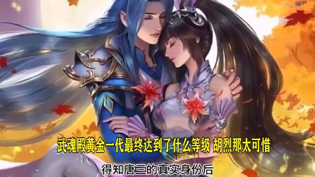 斗罗大陆:武魂殿黄金一代最终达到了什么等级?胡烈那太可惜!