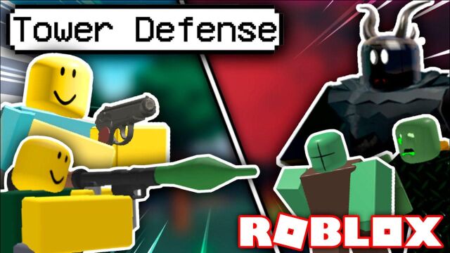 ROBLOX无限塔防:自己建造阵型打败入侵僵尸!咯咯多解说