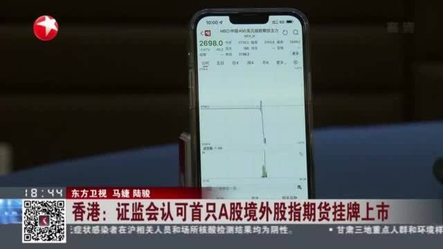 香港:证监会认可首只A股境外股指期货挂牌上市