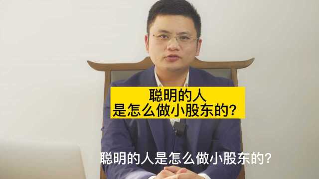 南昌股权架构律师:聪明人是怎么做小股东的?