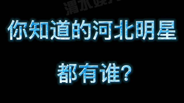 12位从河北走出来的娱乐明星,燕赵之地多才人,杜淳父子名远扬!