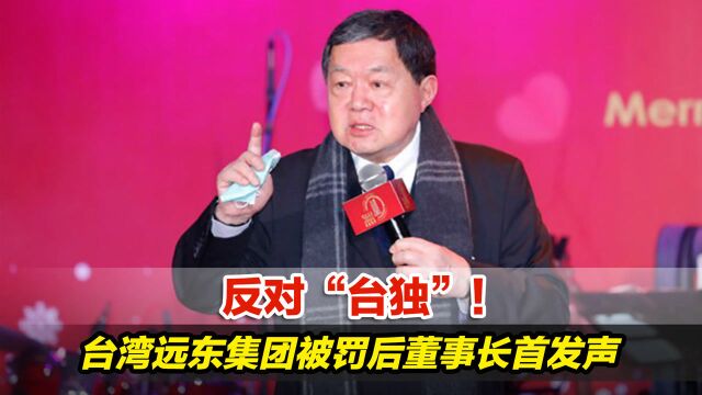 反对“台独”!台湾远东集团被罚4.7亿后,董事长徐旭东首度发声