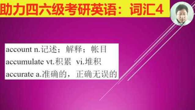 四六级考研英语冲刺打卡,高效强化、巩固和学习高频核心单词4