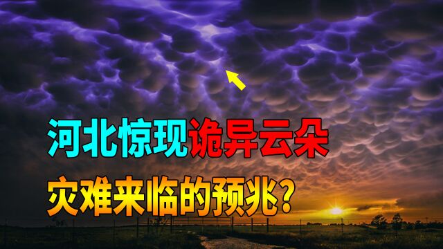 河北惊现“云朵异象”,成群结队缓缓移动,难道是灾难的前兆?