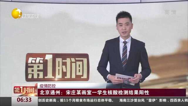 北京通州:宋庄某画室一学生核酸检测结果阳性