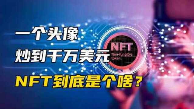 一个头像炒到千万美元,NFT到底是个啥?