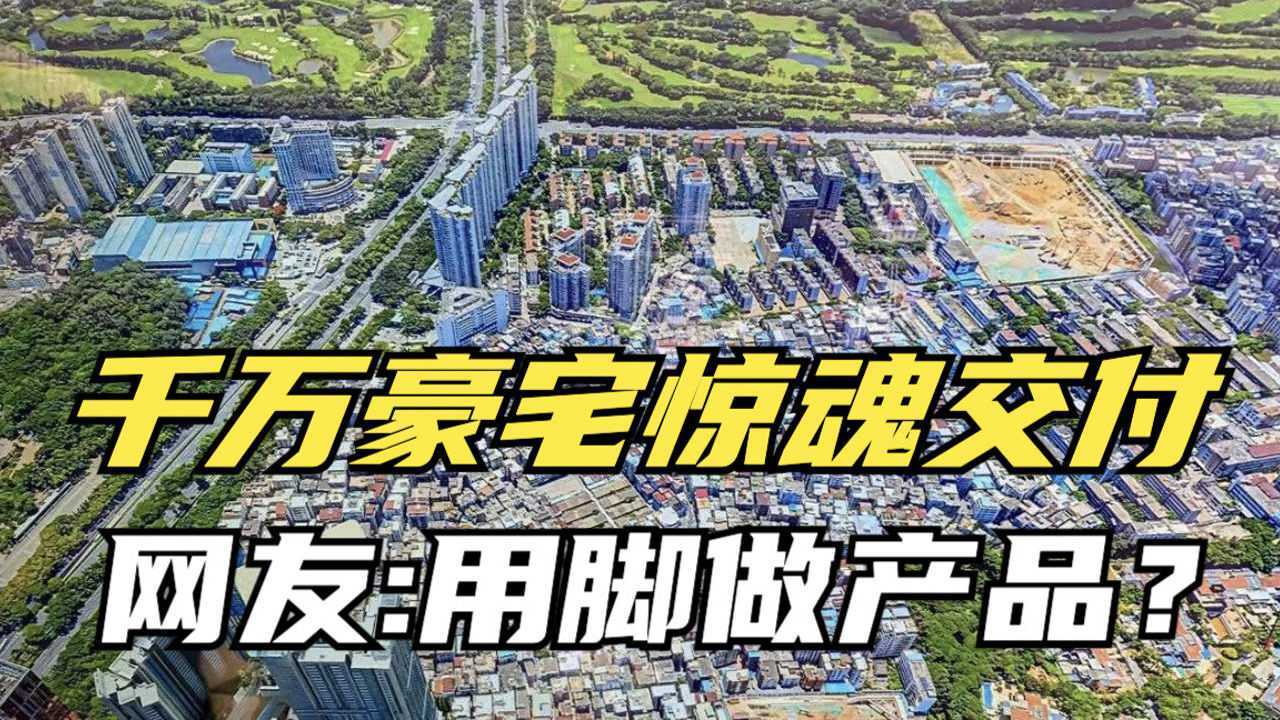 卖家秀vs买家秀?千万豪宅收楼惊魂24H,网友:用脚做产品?