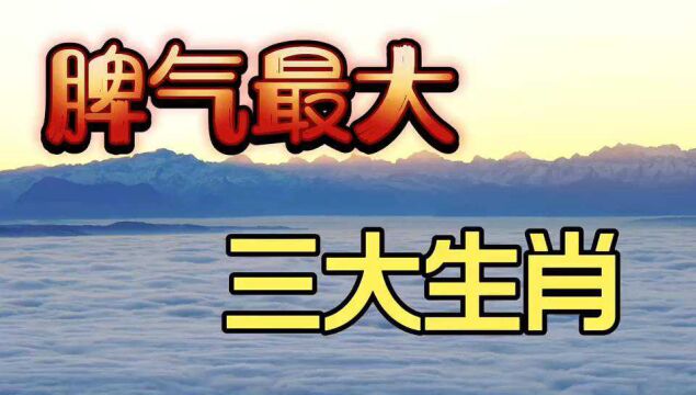 十二生肖中,最不“惹”的三大生肖,平时最好让着他.