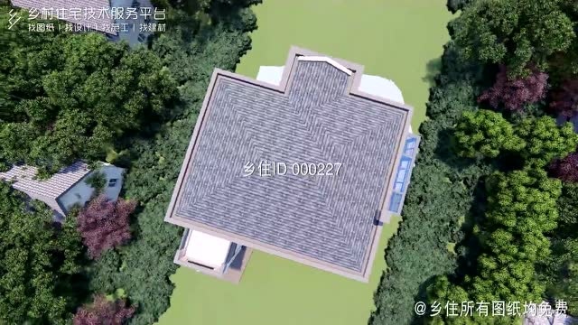 【免费图纸 】土建造价参考100万,面宽16.5m*进深15.5m 三层新中风格别墅