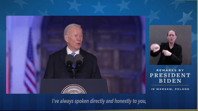 Biden Delivers Remarks on the United Efforts to Support the People of Ukraine